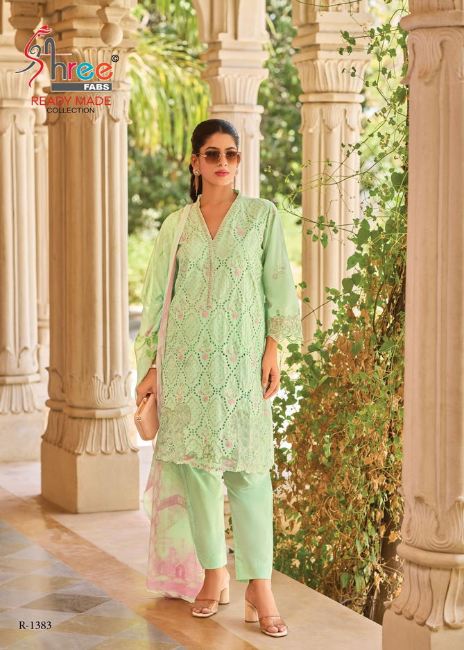 Shree 1383 A To D Cambric Cotton Pakistani Readymade Suits Wholesale Shop In Surat